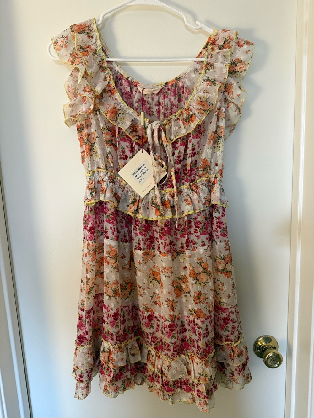 NWT The Wallflower Creative Alula Floral Ruffle Dress Size S